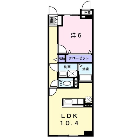 上尾駅 徒歩24分 2階の物件間取画像